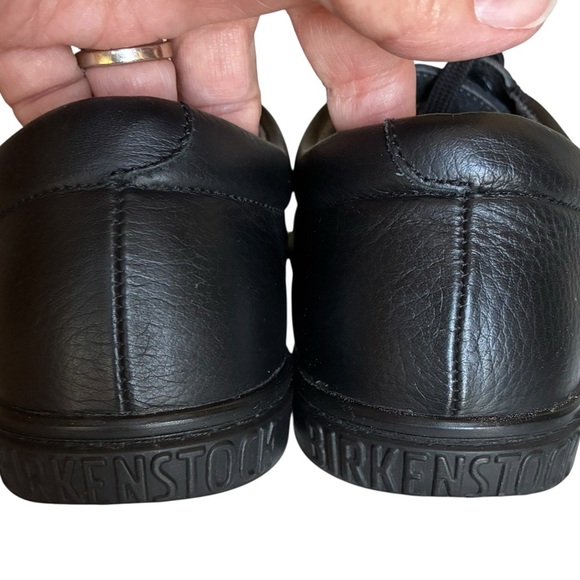 Birkenstock QO 500 Smooth Black Leather Sneaker Work Shoe Non Metal L9 M7 - Picture 6 of 12